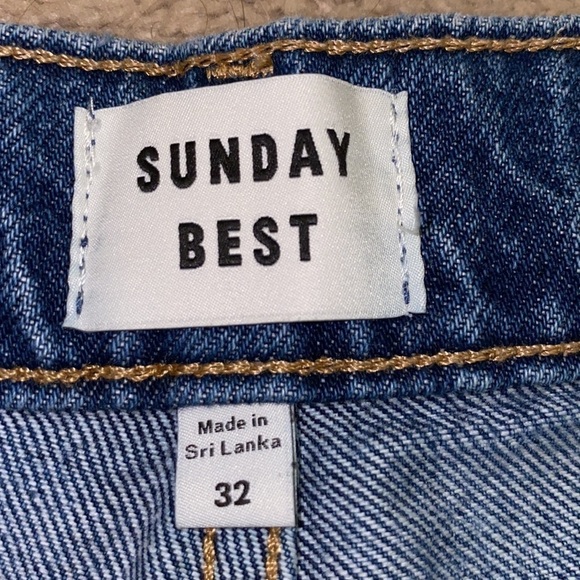 sunday best (aritzia) denim shorts size 32 - Picture 5 of 9